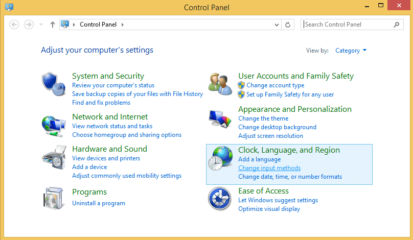 Pannello di controllo in Windows 8 e Windows 8.1 |  Come aprire il pannello di controllo in Windows 8