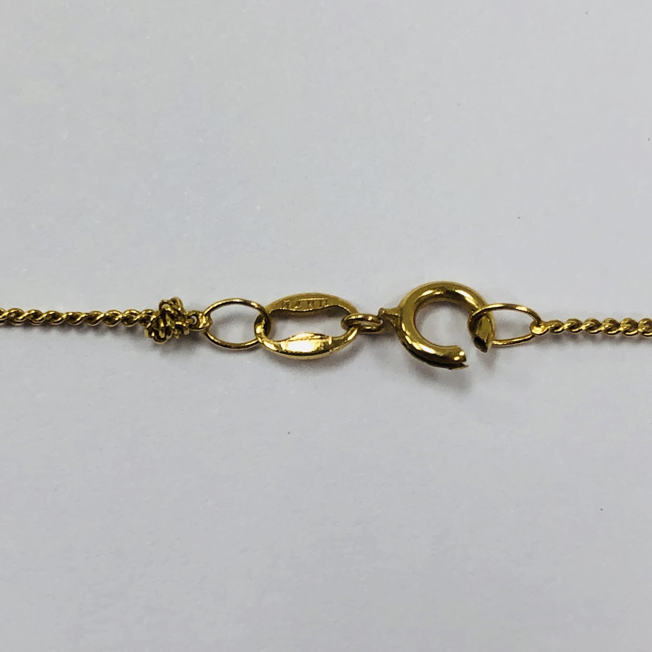 14K Gold Decorative Chain Necklace