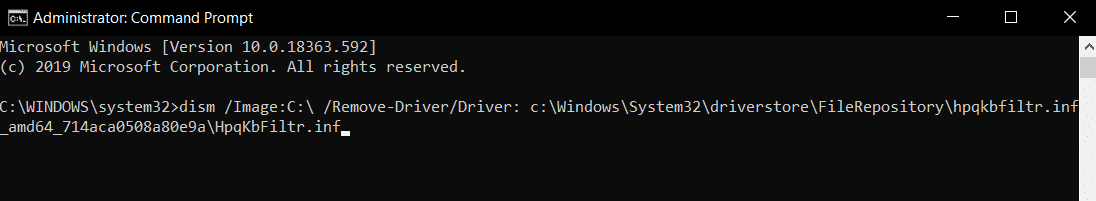 comando para eliminar el controlador defectuoso para el sistema operativo de 64 bits.  Cómo reparar el error WDF_VIOLATION en Windows 10