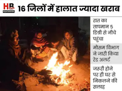 Colder than the nights of Haryana: Mahendragarh is the coldest, 0.8 degree temperature; temperature below 5 degrees in 16