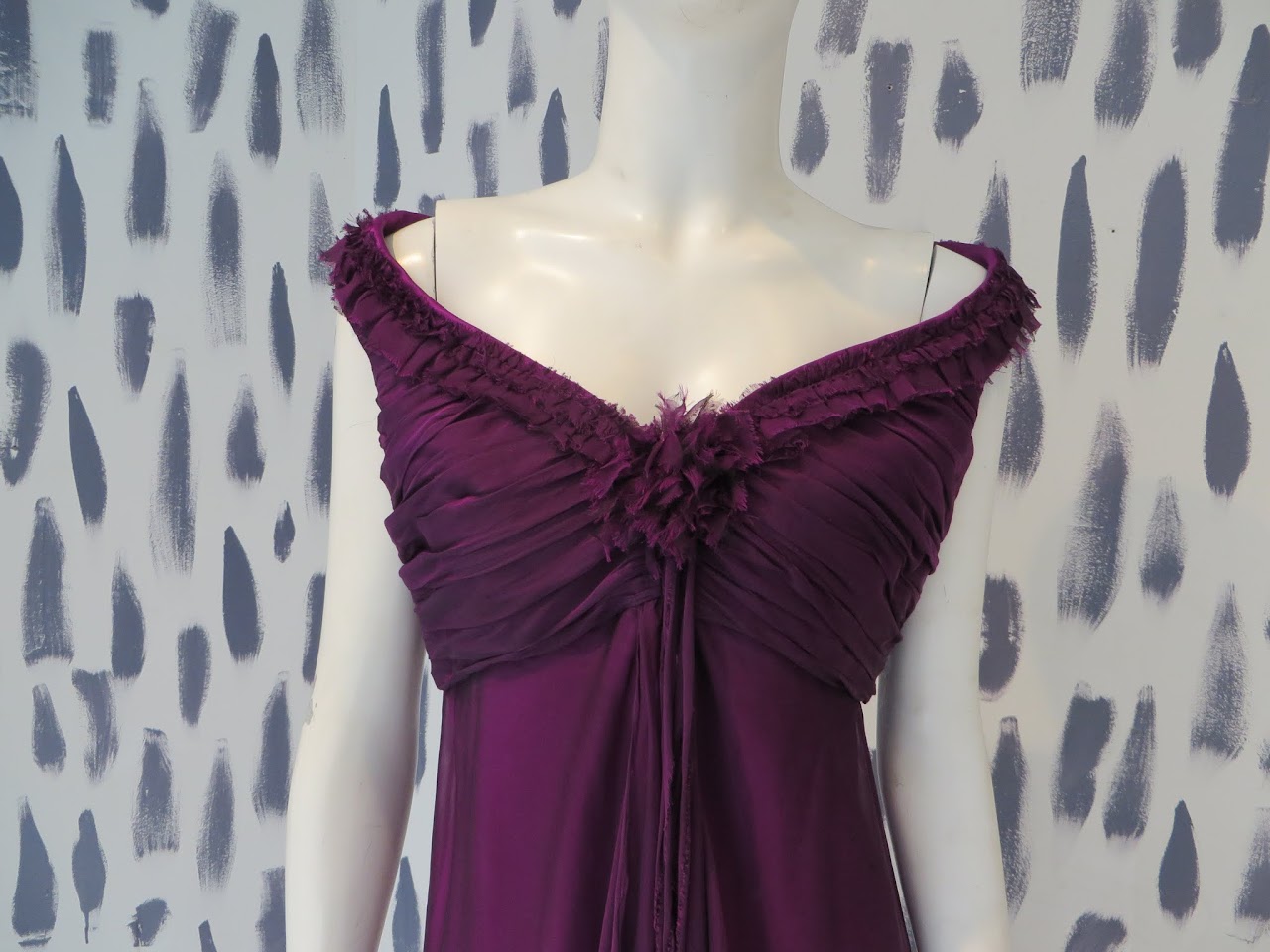 Badgley Mischka Fuschia Gown