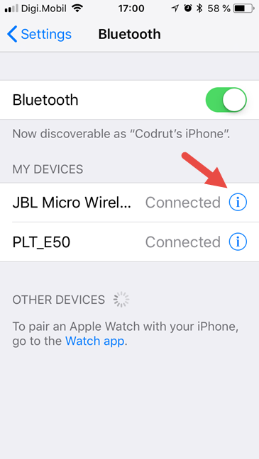 iOS, iPhone, iPad, Bluetooth, connessione