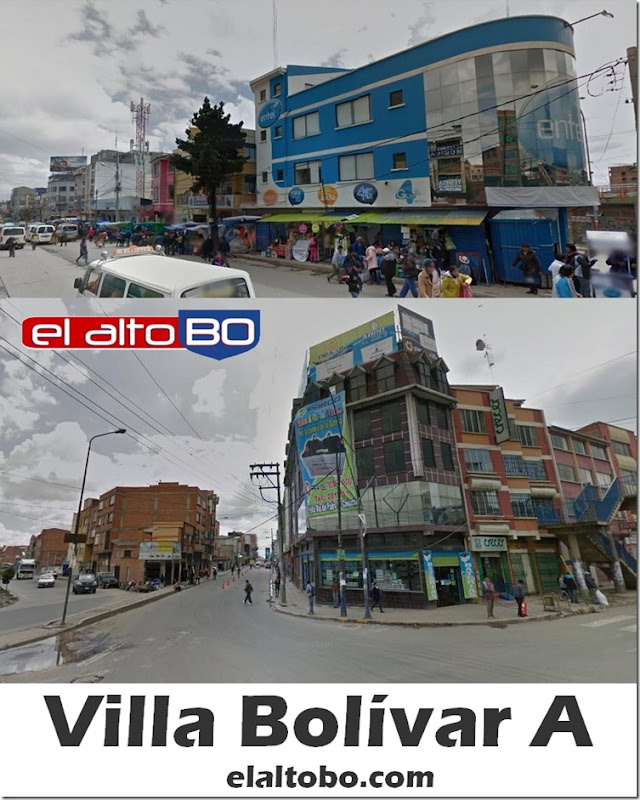 Villa Bolívar A: zona del Distrito 1 de El Alto