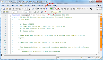 Installing And Running The Programs In Matlab The Fluorescence Laboratory