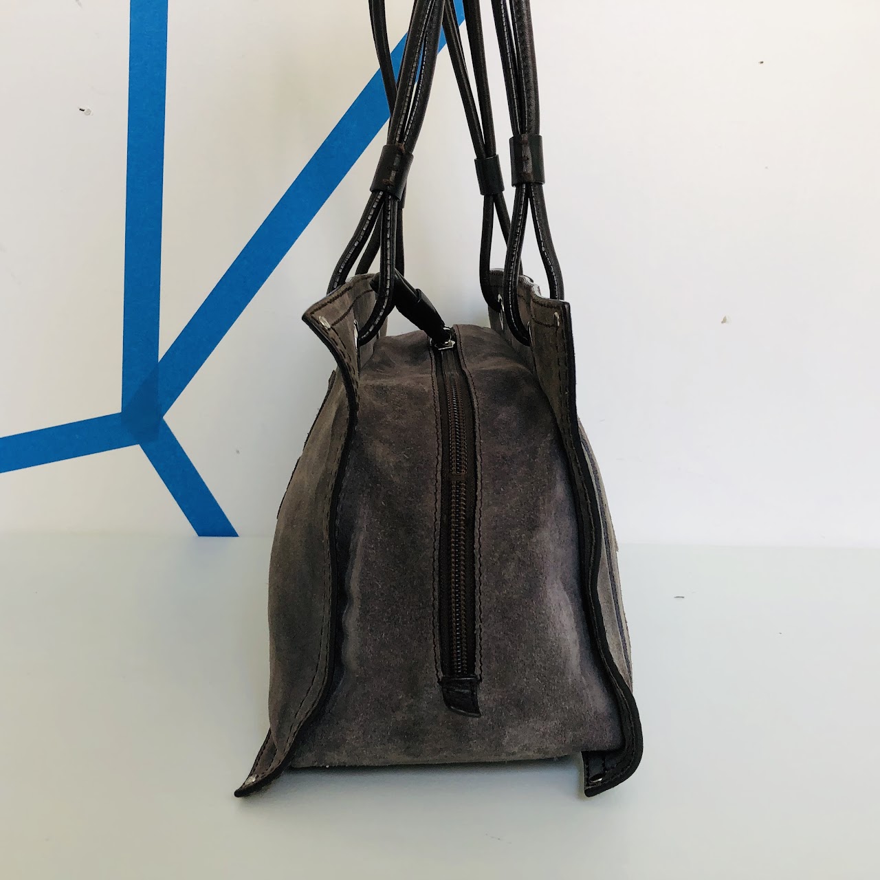 Loewe Suede Leather Logo Bag