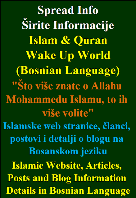 Islamic Website, Articles, Posts and Blog Information Details in Bosnian Language Islamske web stranice, članci, postovi i detalji o blogu na bosanskom jeziku