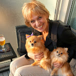 my mom with Lima & Ninja in Toronto, Canada 