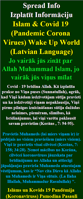 Islam and Covid 19 Latvian Language Islāms un Kovids 19 Pandēmija Koronavīruss Pamodina Pasauli