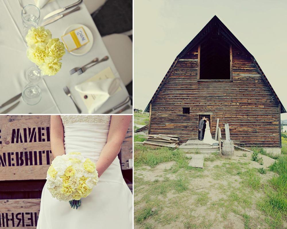 BC wedding with yellow