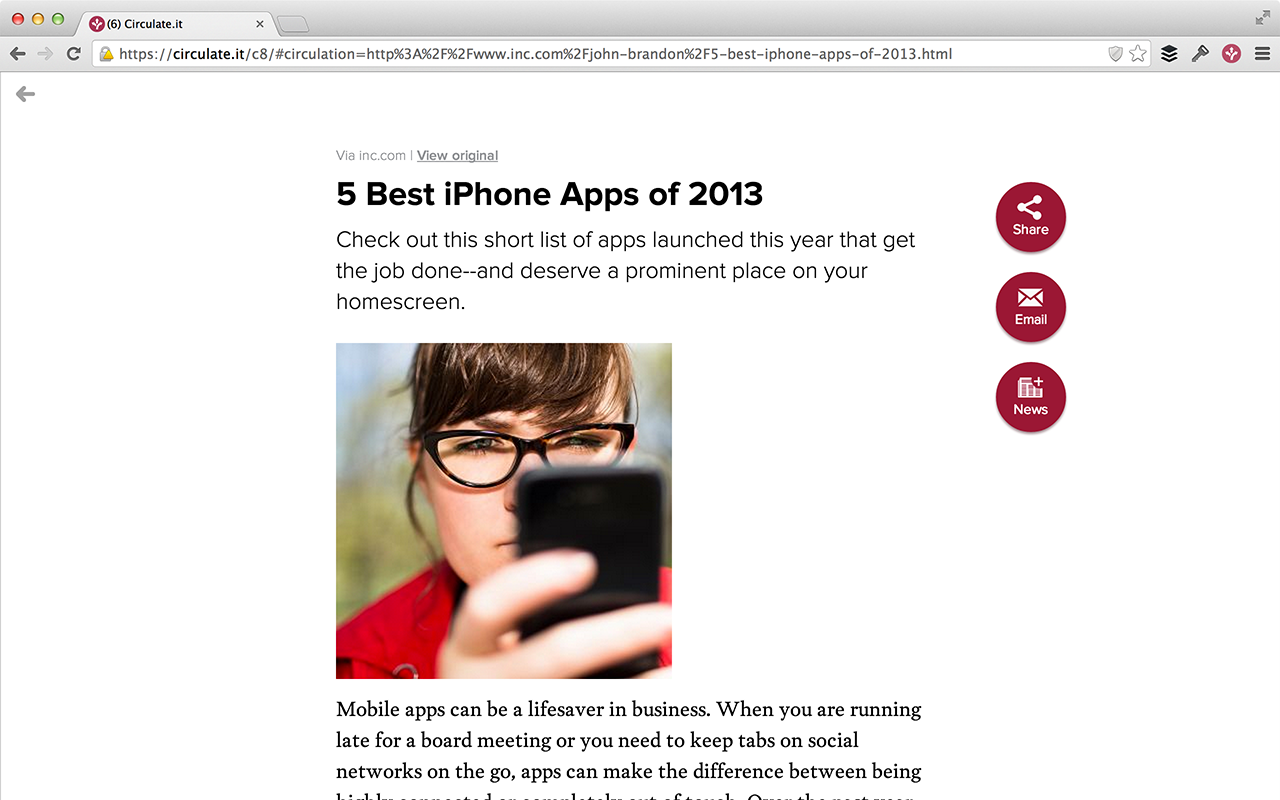 Circulate.it Extension Preview image 4