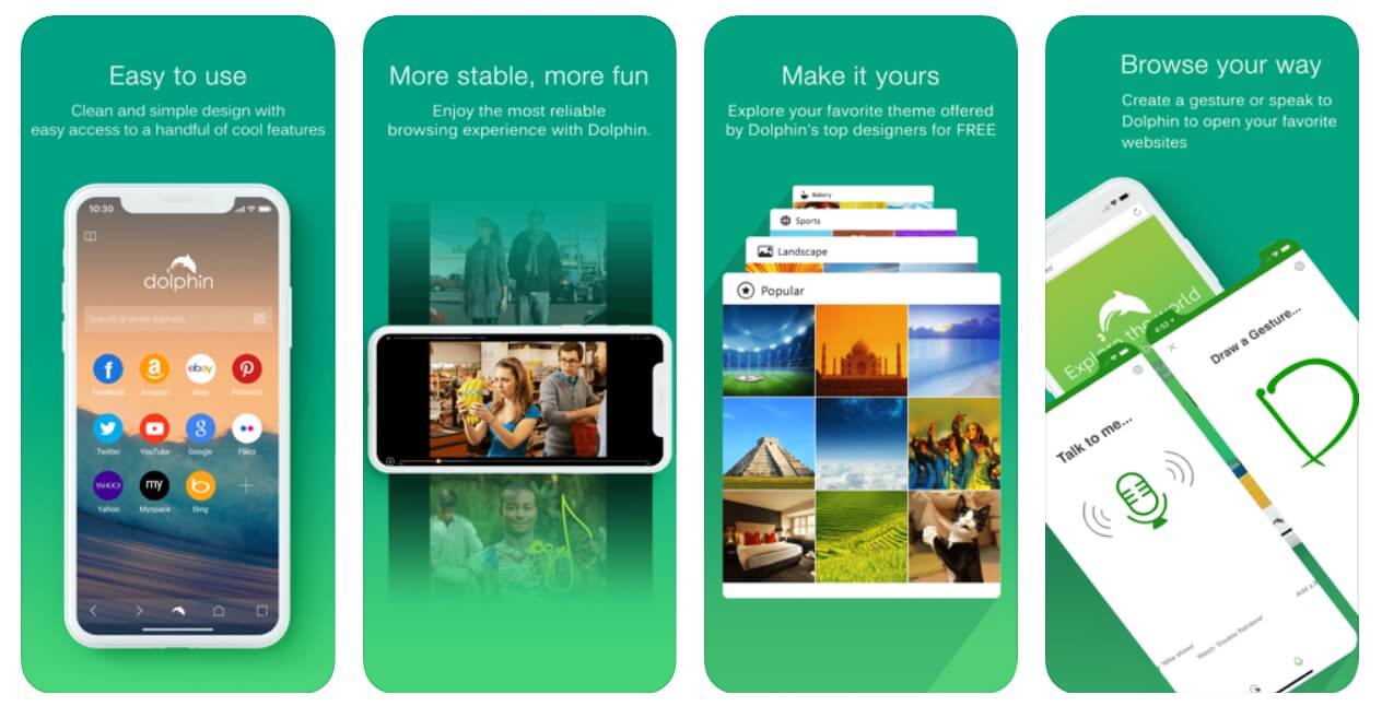 Browser mobile Dolphin |  I migliori browser Web per iPhone 2020
