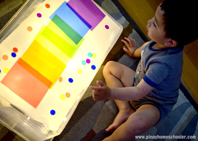 Exploring Colors with DIY Light Table and Stencils