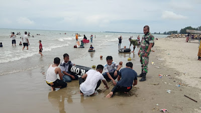 Babinsa Koramil 16 kodim 0104 Himbau Pengunjung, Untuk Berhati-Hati