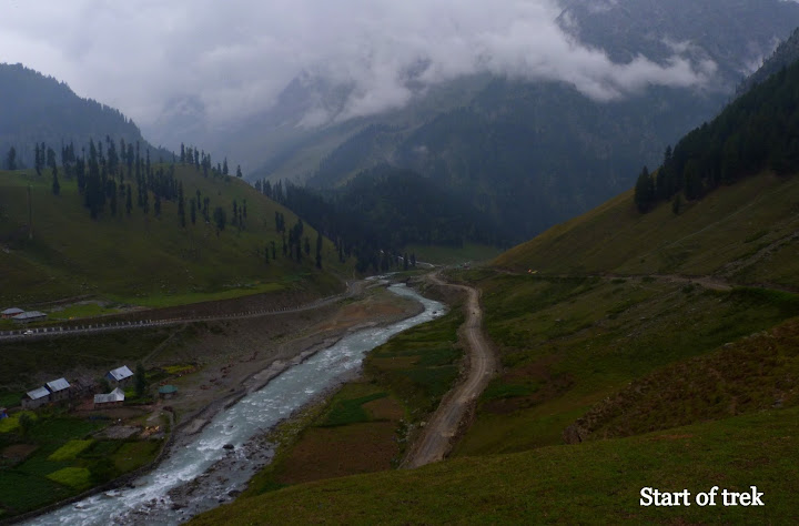 Kashmir great lakes trek start
