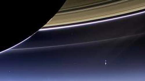 View Of Earth From Saturn Annotated