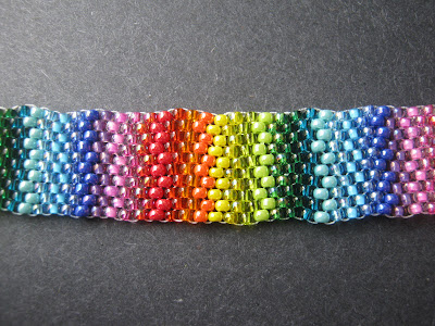 Rainbow Peyote with Assorted 11/o Seed Beads