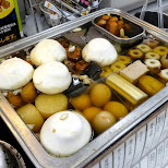 getting some delicious oden at a local convenience store in Tokyo in Shibuya, Tokyo, Japan