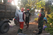 Koramil 1615-01/Selong Bantu Dinas LH Ciptakan Selong Bebas Sampah 