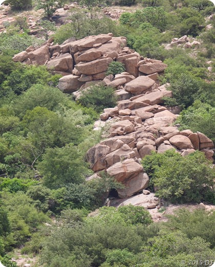 Stones lined up