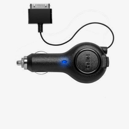  Retractable Car Charger (Made for iPhone, Licensed by Apple) for Apple iPhone 4S (Black)