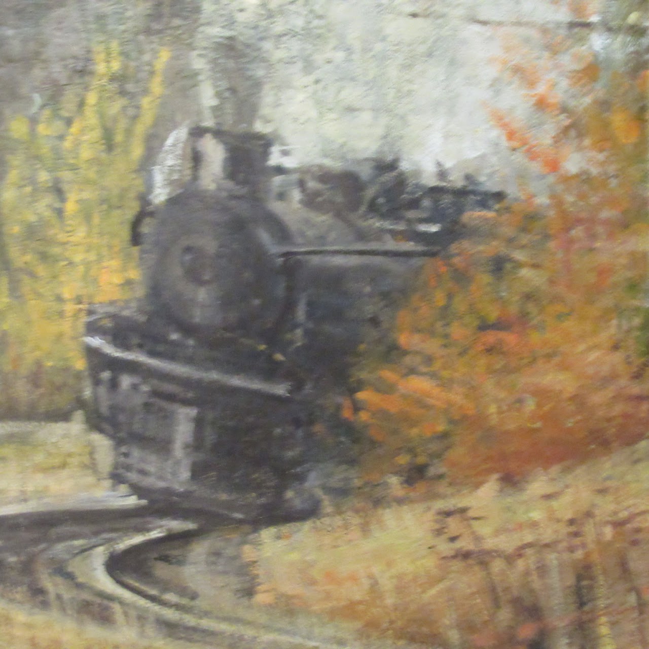 David Moriarty Signed Oil & Encaustic Painting