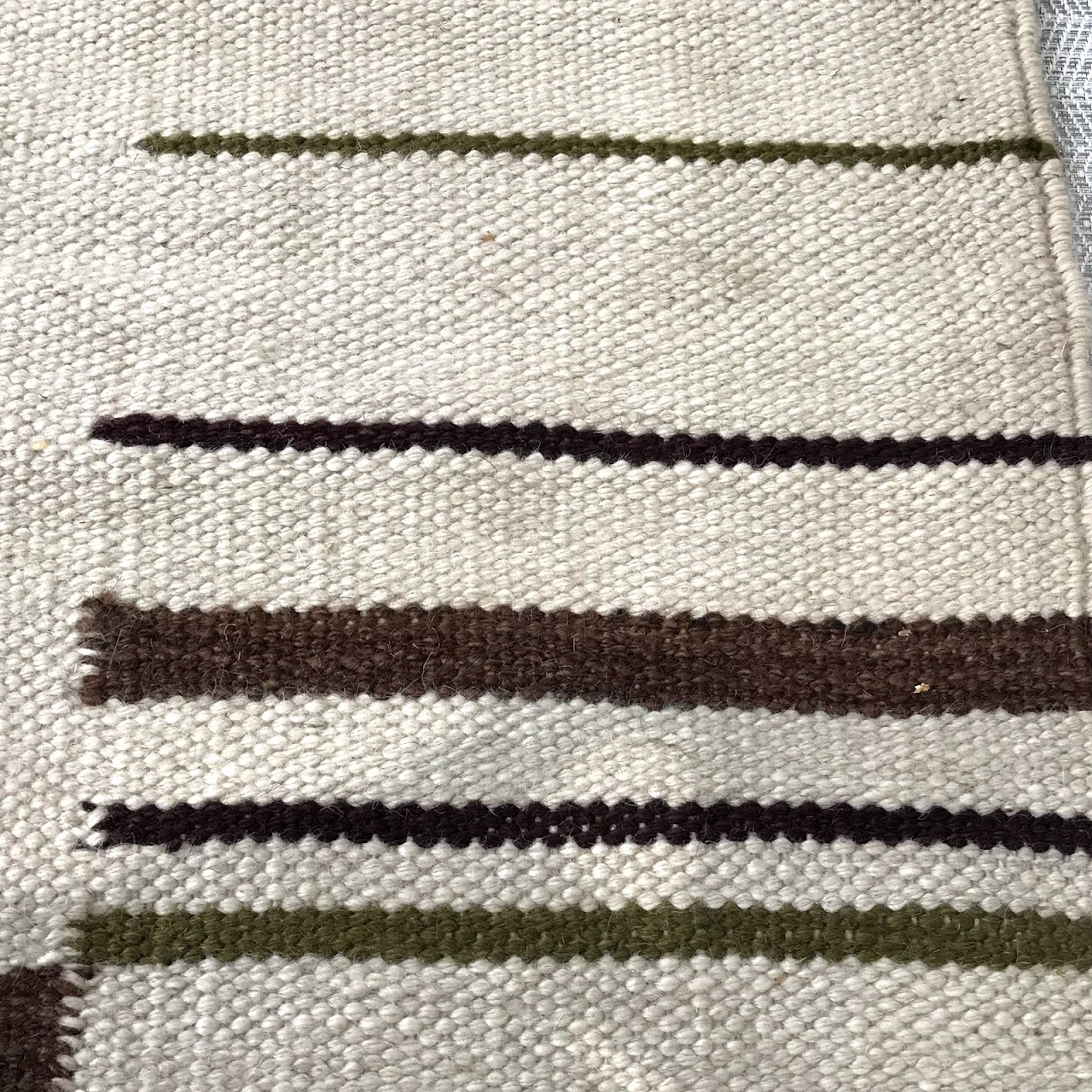 Egyptian Wool Kilim Striped Runner #5