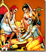 [Sudama visiting Krishna]