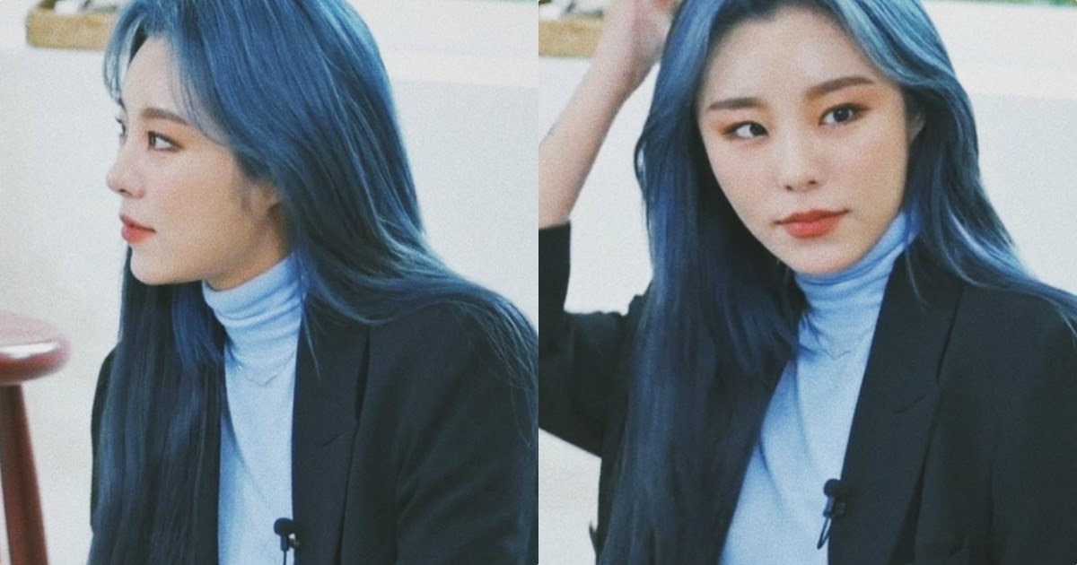 Wheein's Blue Hair Color Inspiration - wide 10