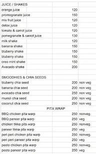 Salads & Smoothies menu 3