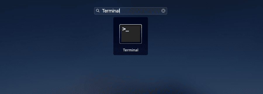 Launchpad > Andere terminal