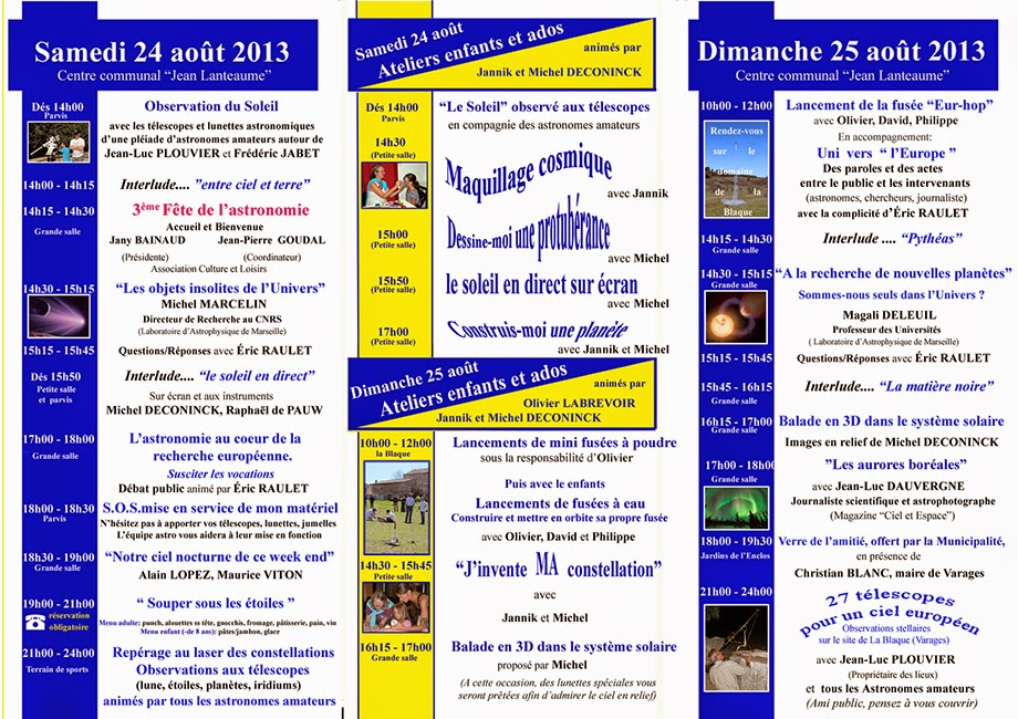 Fête de l'astronomie Varages, 3ème édition 24-25 août 2013 Prog-verso-bis%2520r