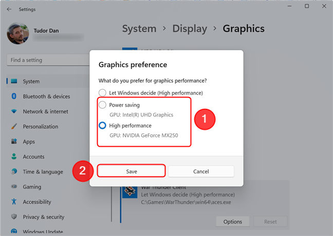 Come cambiare la scheda grafica utilizzata da un gioco