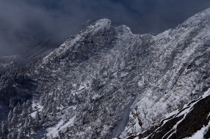頂上から編笠山