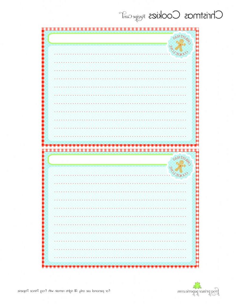 Cookie Love recipe cards