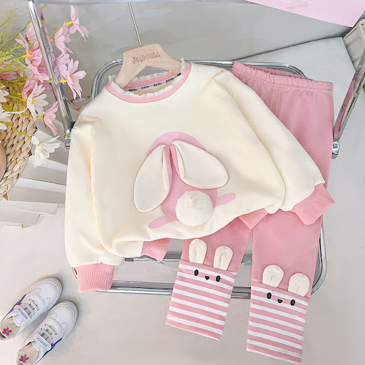 Title 3, Baby Girl Cute Ears Sweater Cartoon Long Sleeve...