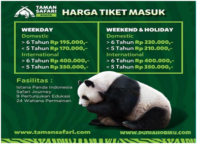 Harga Tiket Masuk Taman safari Cisarua Bogor
