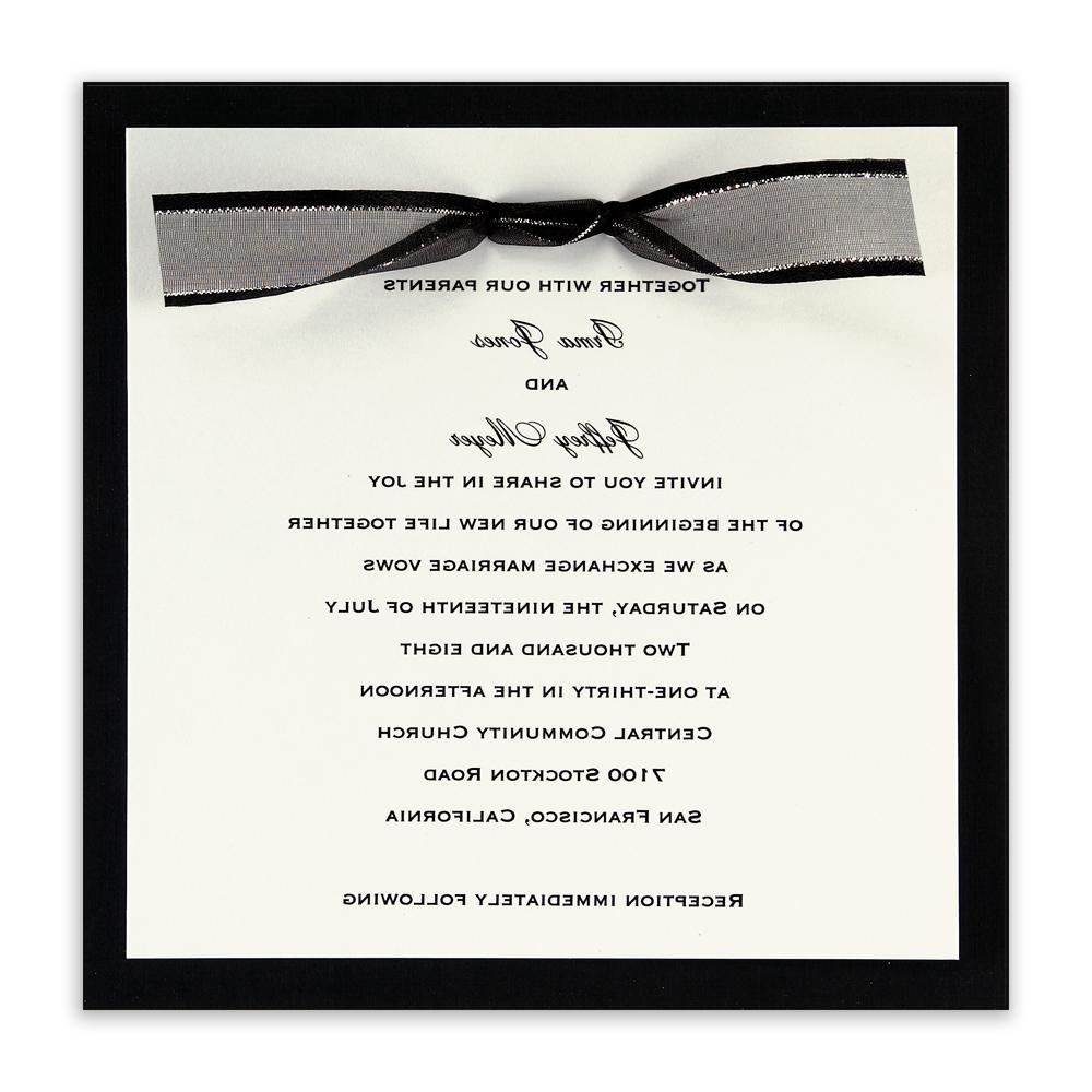 Elegance in Black Invitation eInvite Wedding Wedding Invitations Traditional