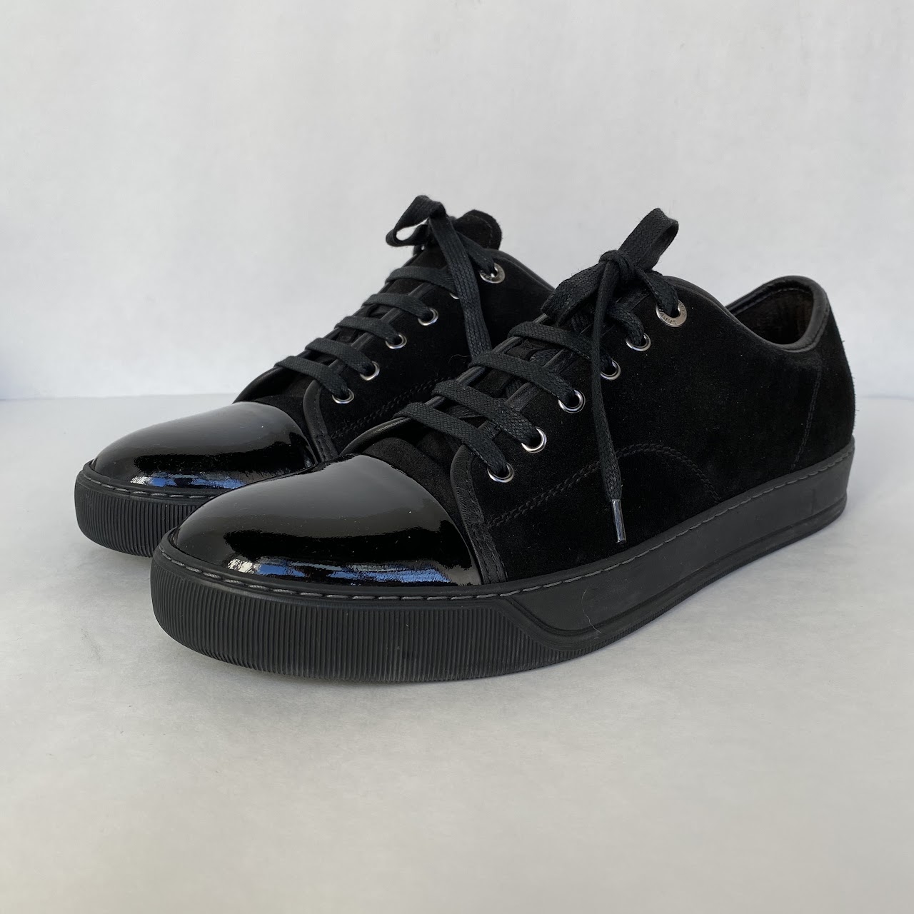 Lanvin Black Suede Sneakers