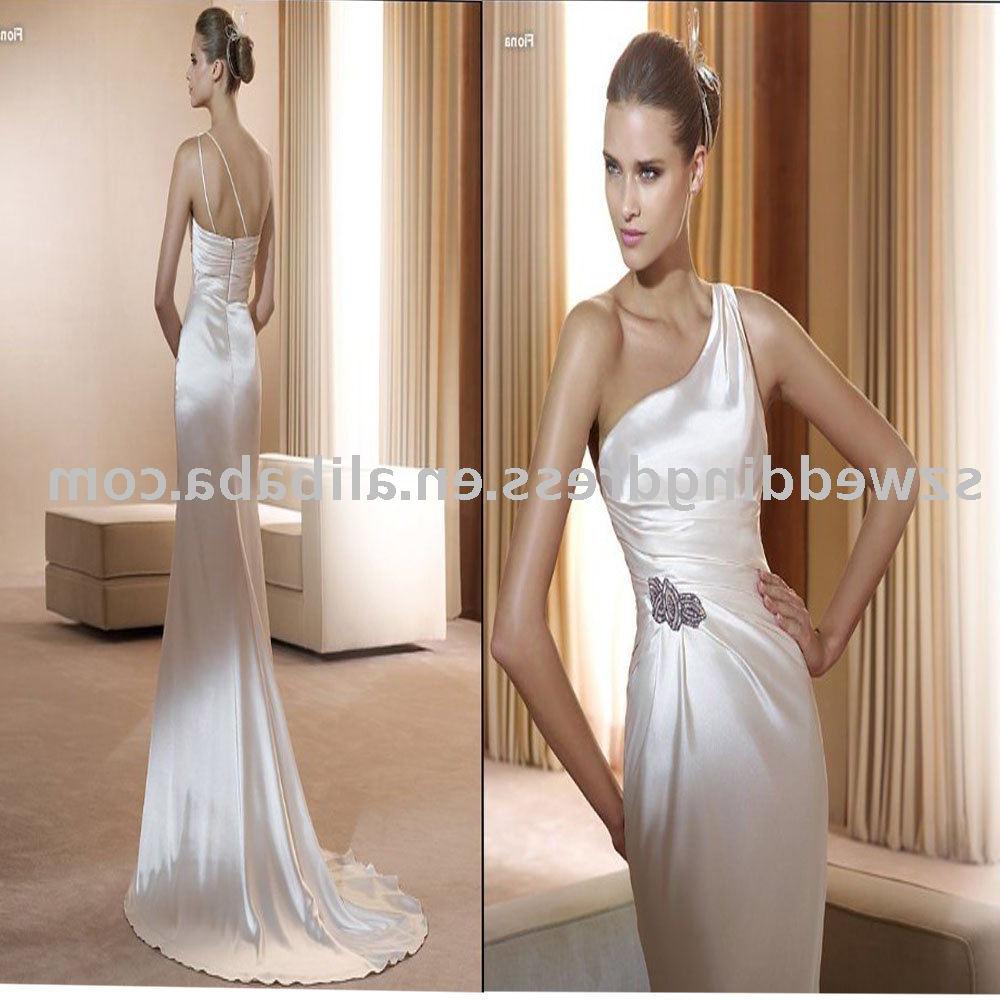 Satin Wedding Dresses Slim