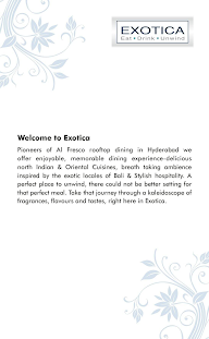 Exotica-Coffee shop menu 1