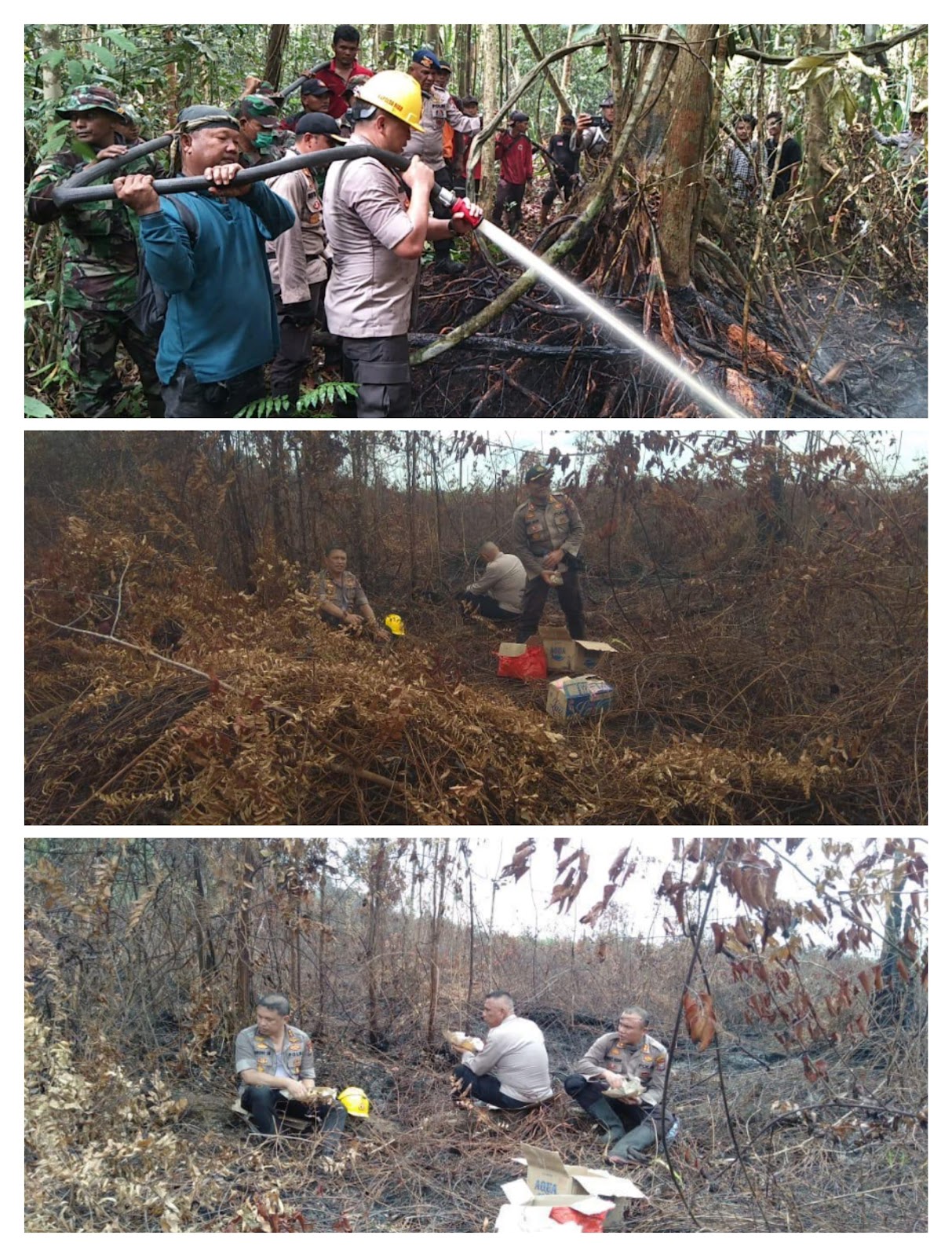 Kapolda Riau 'Bermandi' Keringat Ikut Padamkan Api di ...