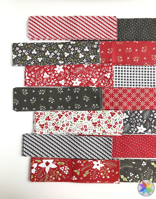 Holliberry Christmas fabrics from Moda fabrics found on A Bright Corner - you have to see what she made with these!