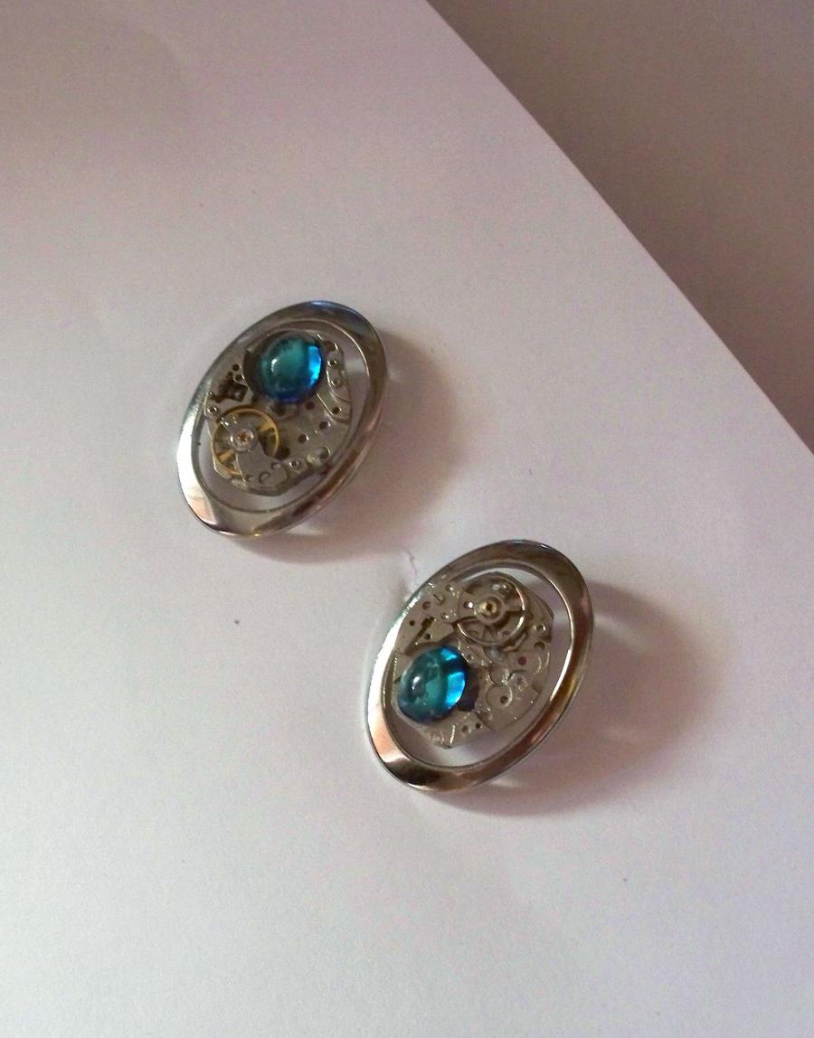 Steampunk Mage Cufflinks by