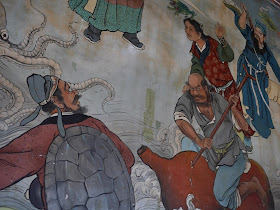 portion of a mural at the Dalongdong Baoan Temple in Taipei