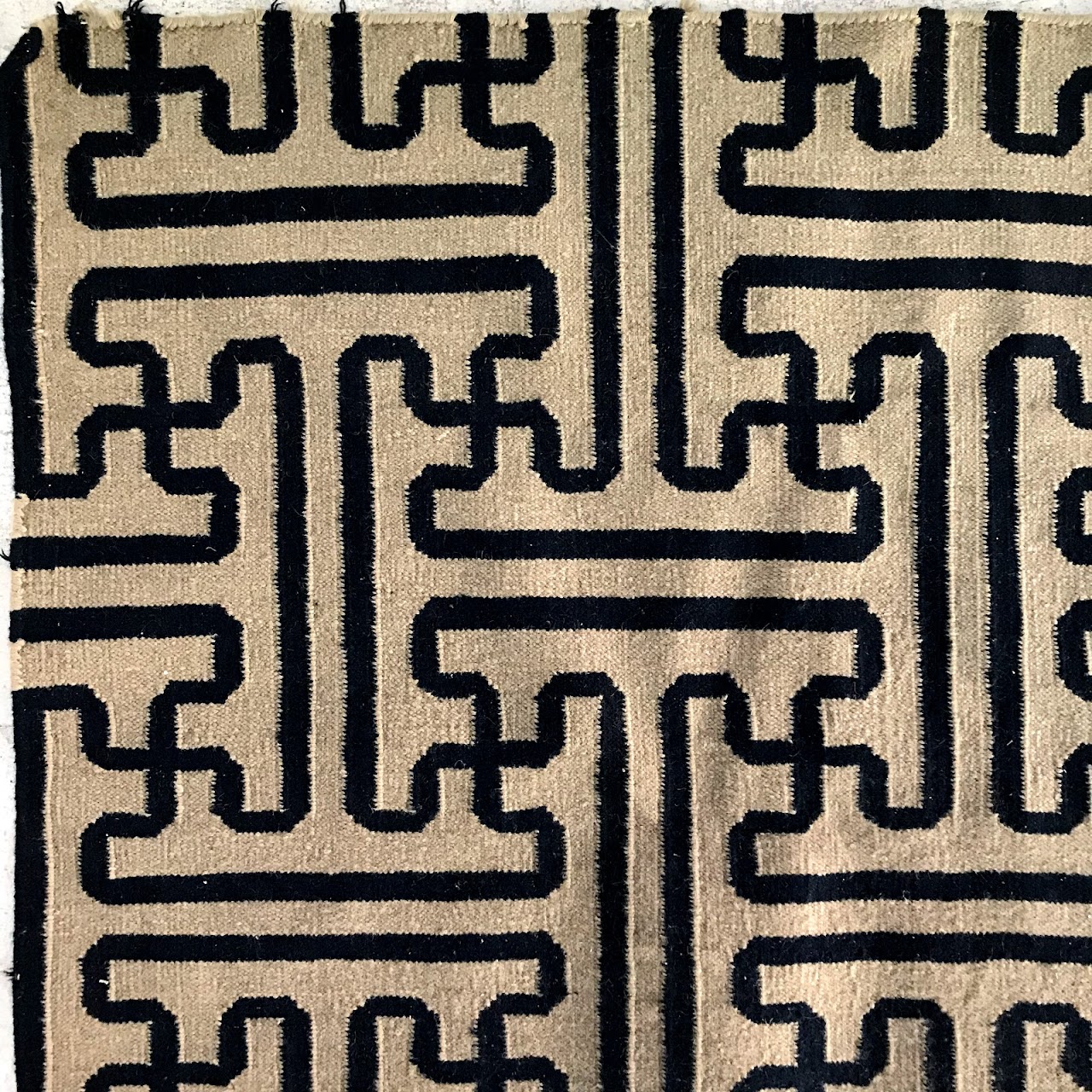 Contemporary Geometric Wool Area Rug