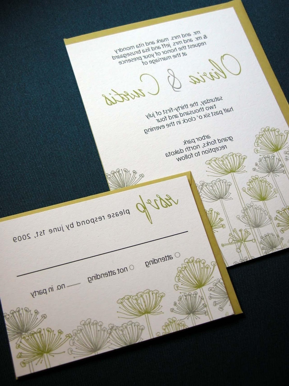 Lace Wedding invitation