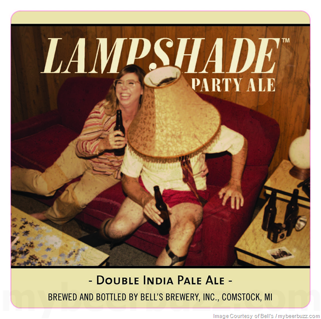 Bell’s Brewery Adding Lampshade Party Ale Bottles