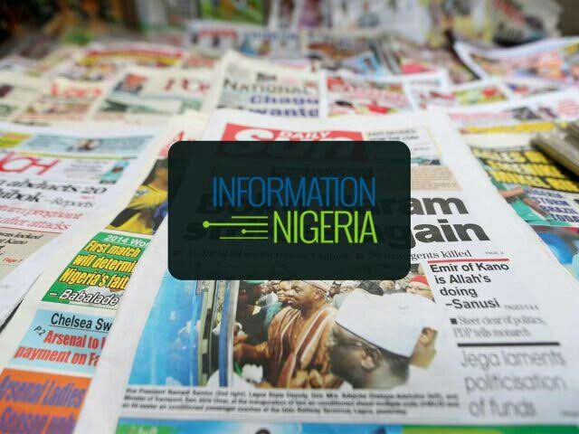 Top Nigerian Newspaper Headlines For Today, Sunday 18th Oct,  2020