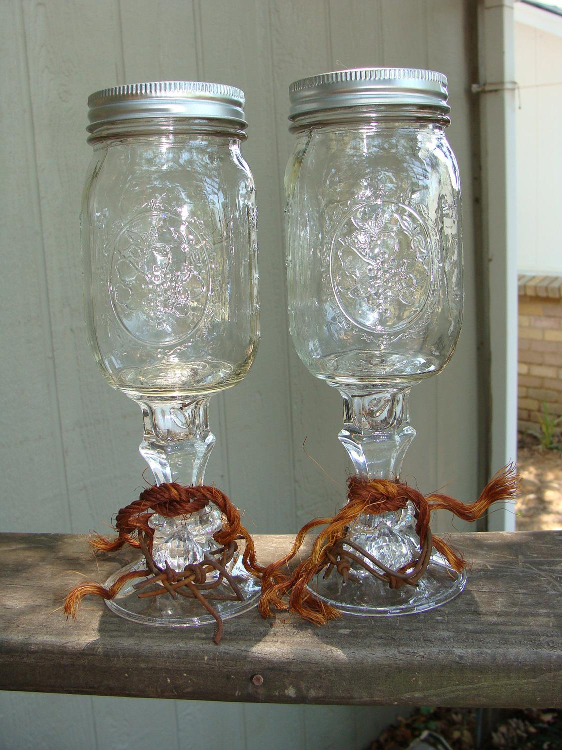 Redneck Wedding Ring Wine