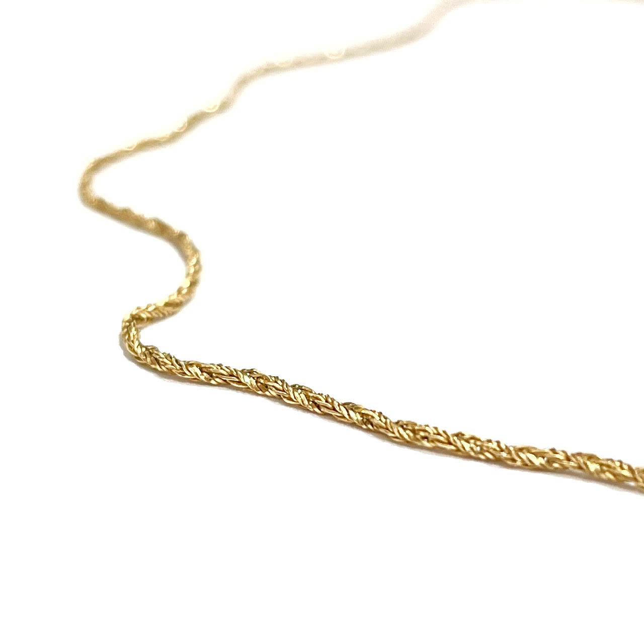 14K Gold Rope Chain Necklace